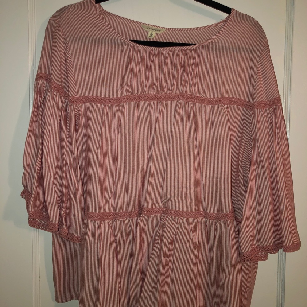 Max Studio Striped Blouse